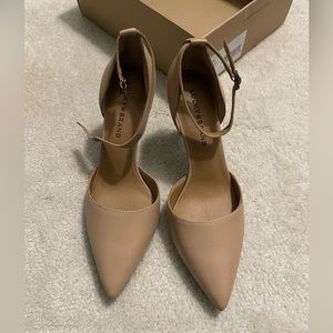 Lucky Brand Women’s Nude Natural Sleek LK-TUKKO Style Ankle Strap Pump